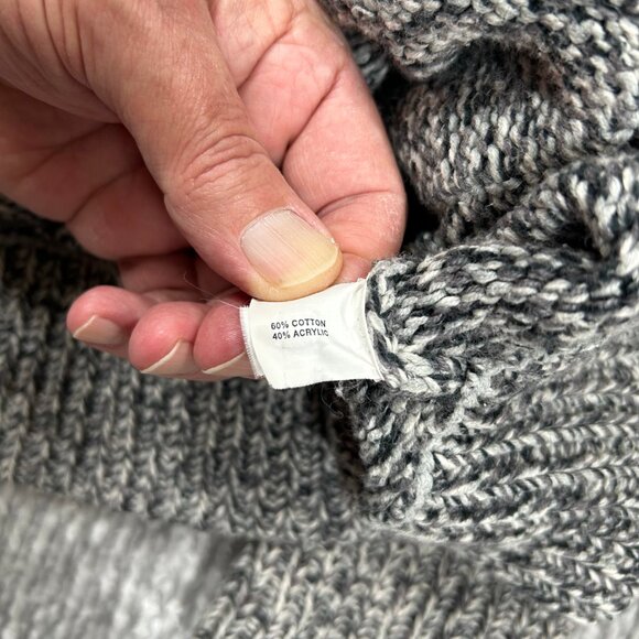 Gap Men's Gray Full Zip Cotton Blend Cardigan Sweater Size L - Picture 7 of 8